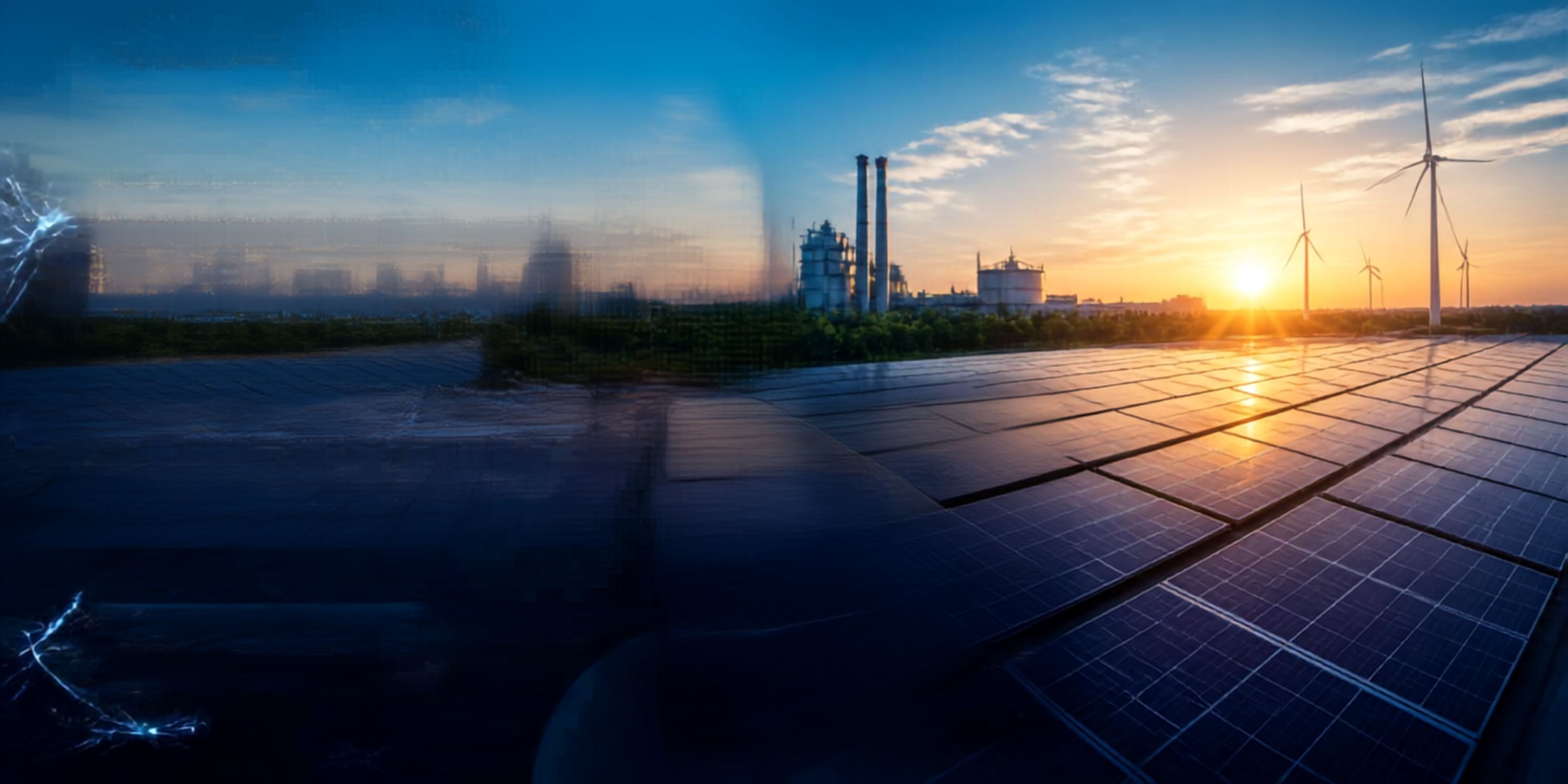 Planta industrial y energía renovable